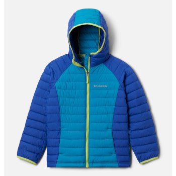 Columbia Powder Lite Hooded - Jacke Mädchen Blau - SCOM36980